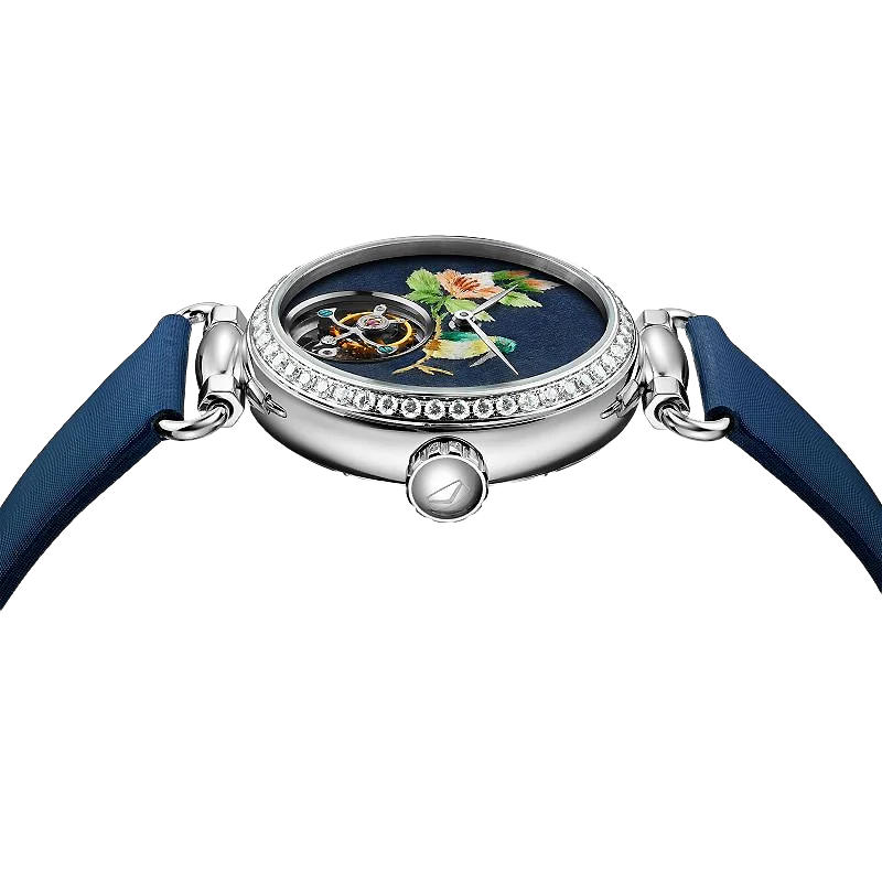 Seagull Embroidery Dial Off-center Tourbillon Watch 39mm - Image 3