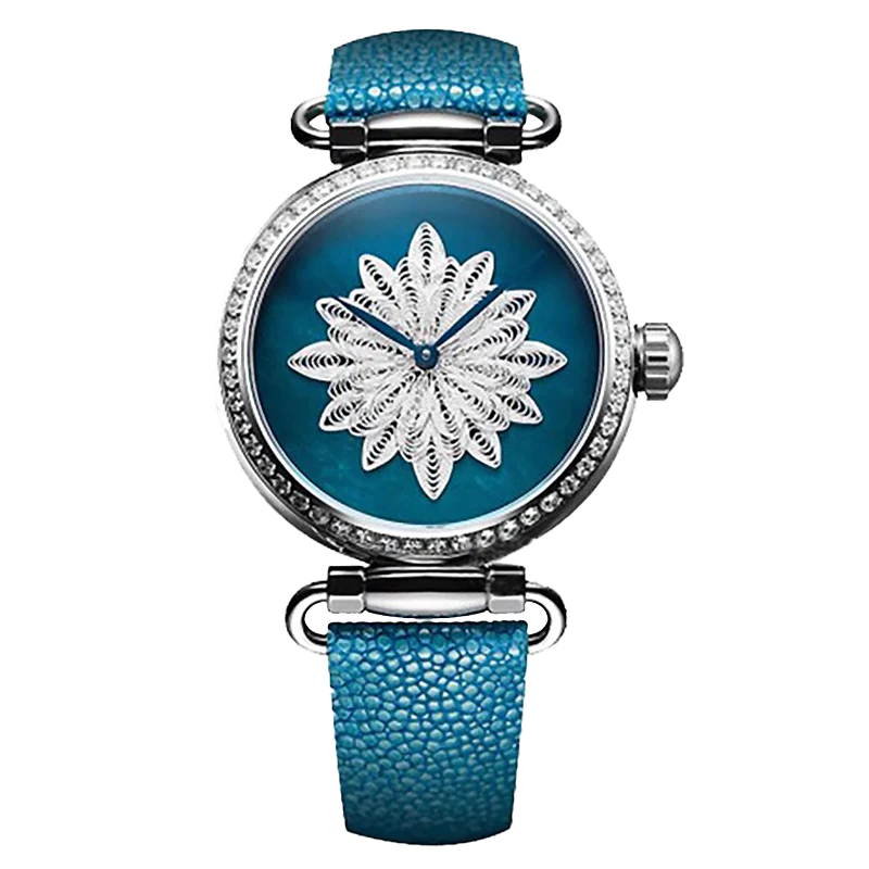 Seagull Watch | Filigree Butterfly Watch with Swarovski Crystals - Image 6