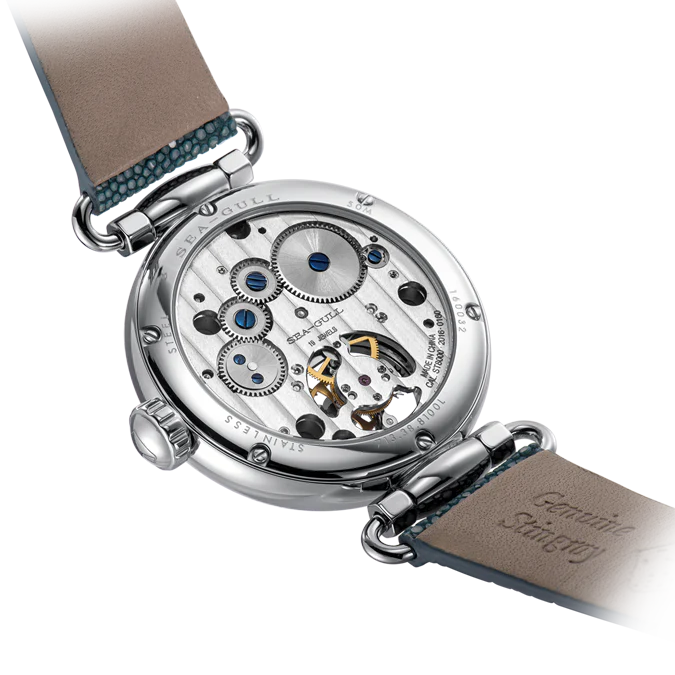 Seagull Filigree Flower Hairpin Tourbillon Watch 38.5mm - Image 4