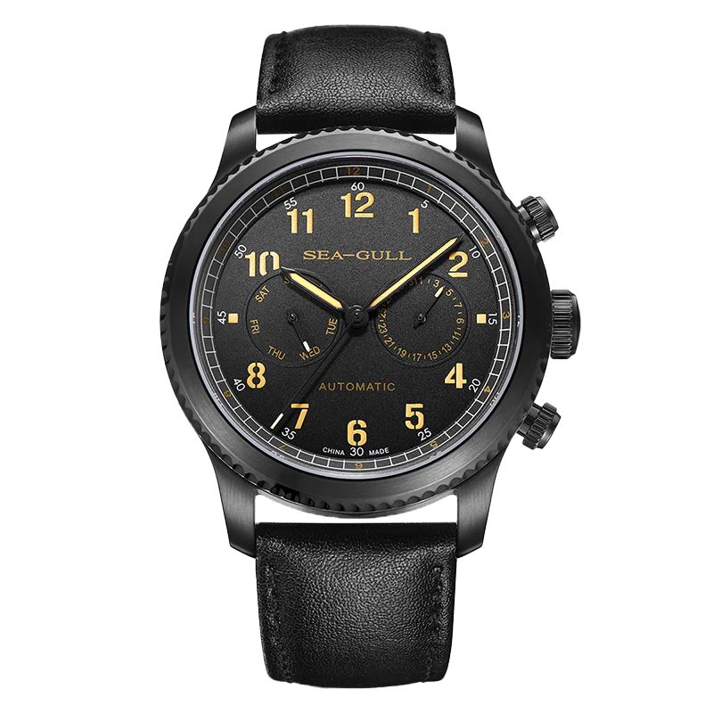 Seagull Watch | Aviation Dual Time Zone Pilot Automatic Watch 43mm - Image 8