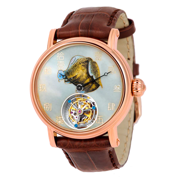 Seagull Watch | Chinese Zodiac Dragon Enamel Dial Tourbillon Watch - Image 12
