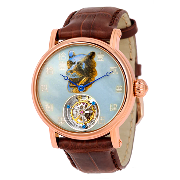 Seagull Watch | Chinese Zodiac Dragon Enamel Dial Tourbillon Watch - Image 4