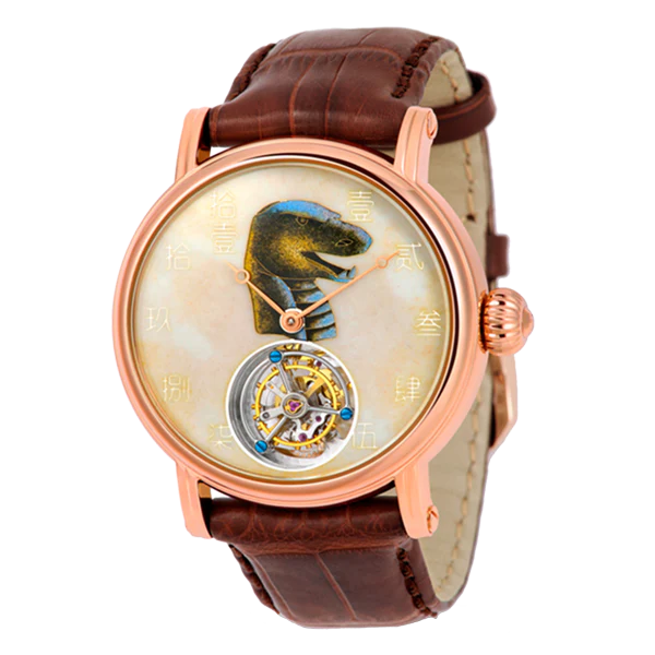 Seagull Watch | Chinese Zodiac Dragon Enamel Dial Tourbillon Watch - Image 6