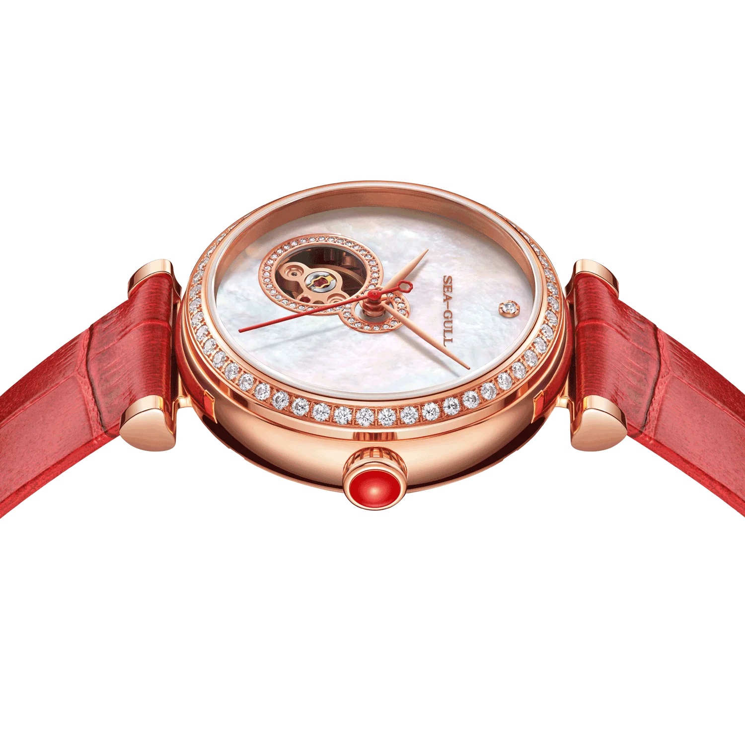Seagull Watch | Heartfelt Lucky Gourd Rose Gold Case Watch 34.5mm - Image 3