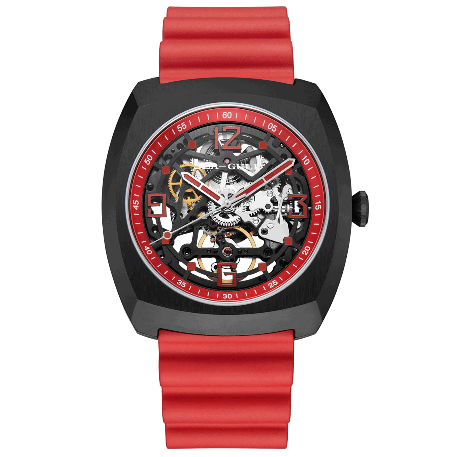 Seagull Watch | Trendy Barrel Skeleton Automatic Watch 44*46mm - Image 11