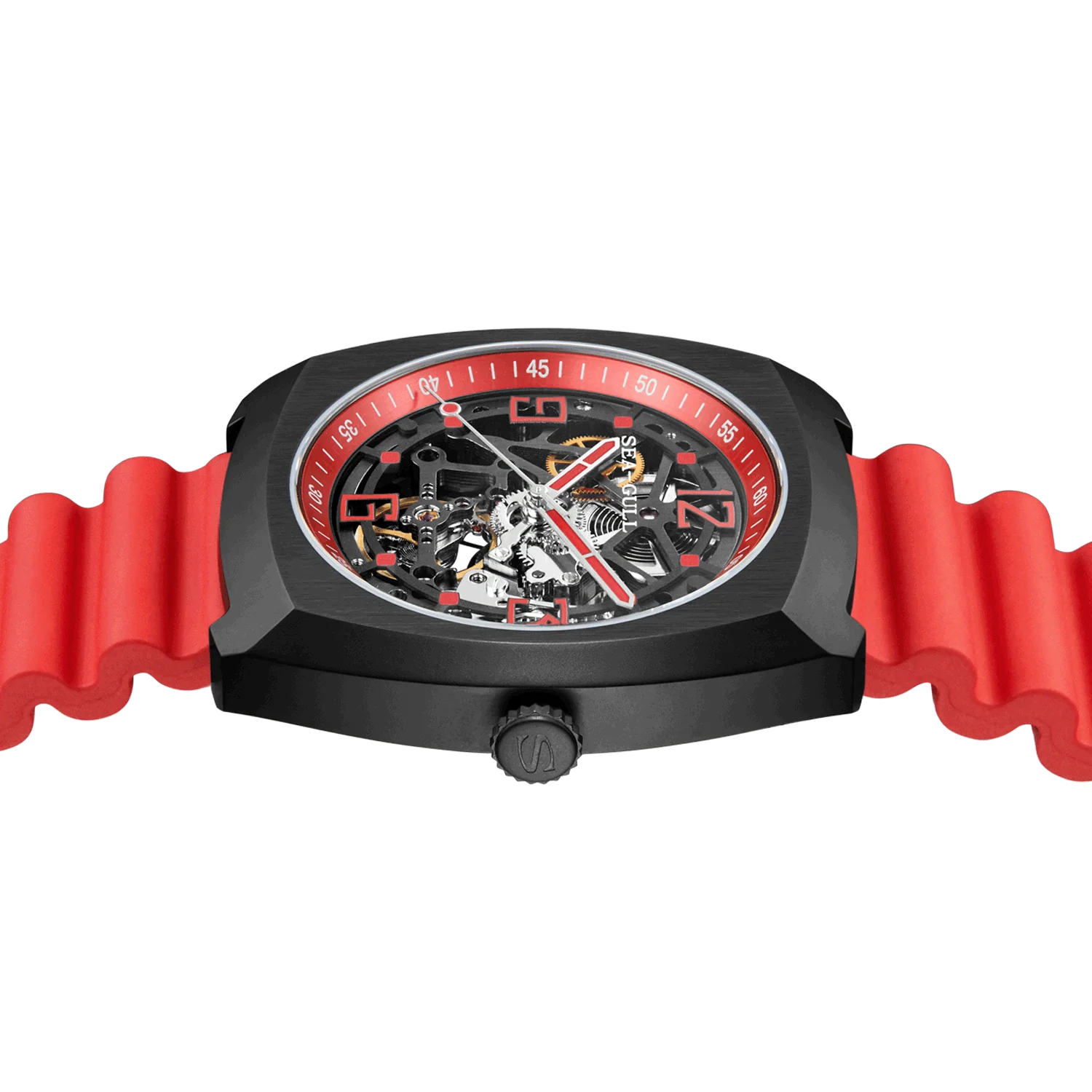 Seagull Watch | Trendy Barrel Skeleton Automatic Watch 44*46mm - Image 13