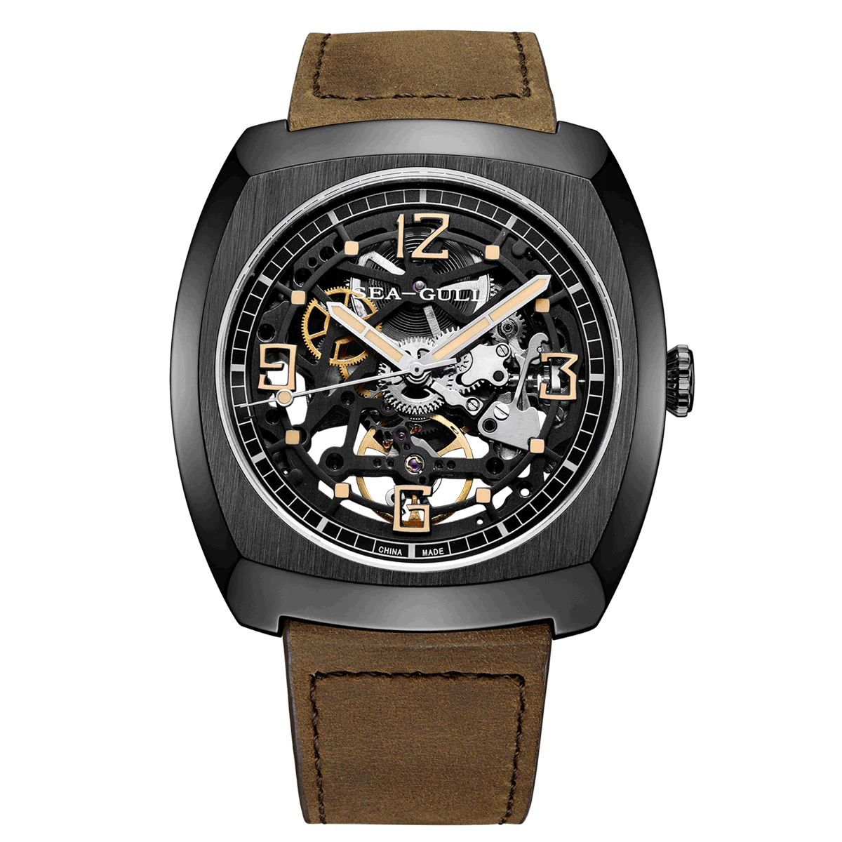 Seagull Watch | Trendy Barrel Skeleton Automatic Watch 44*46mm - Image 20