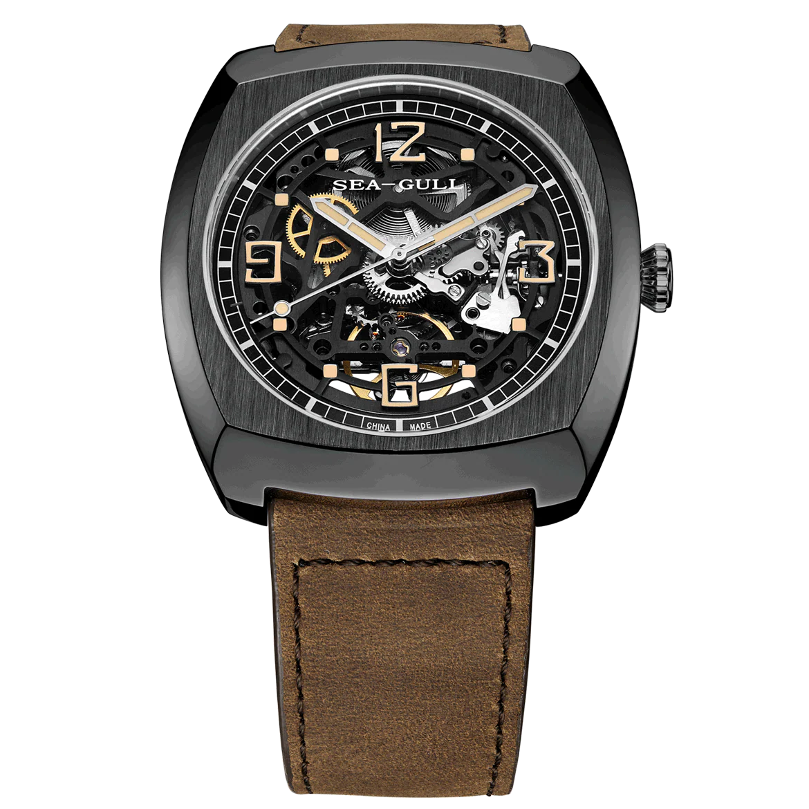 Seagull Watch | Trendy Barrel Skeleton Automatic Watch 44*46mm - Image 21