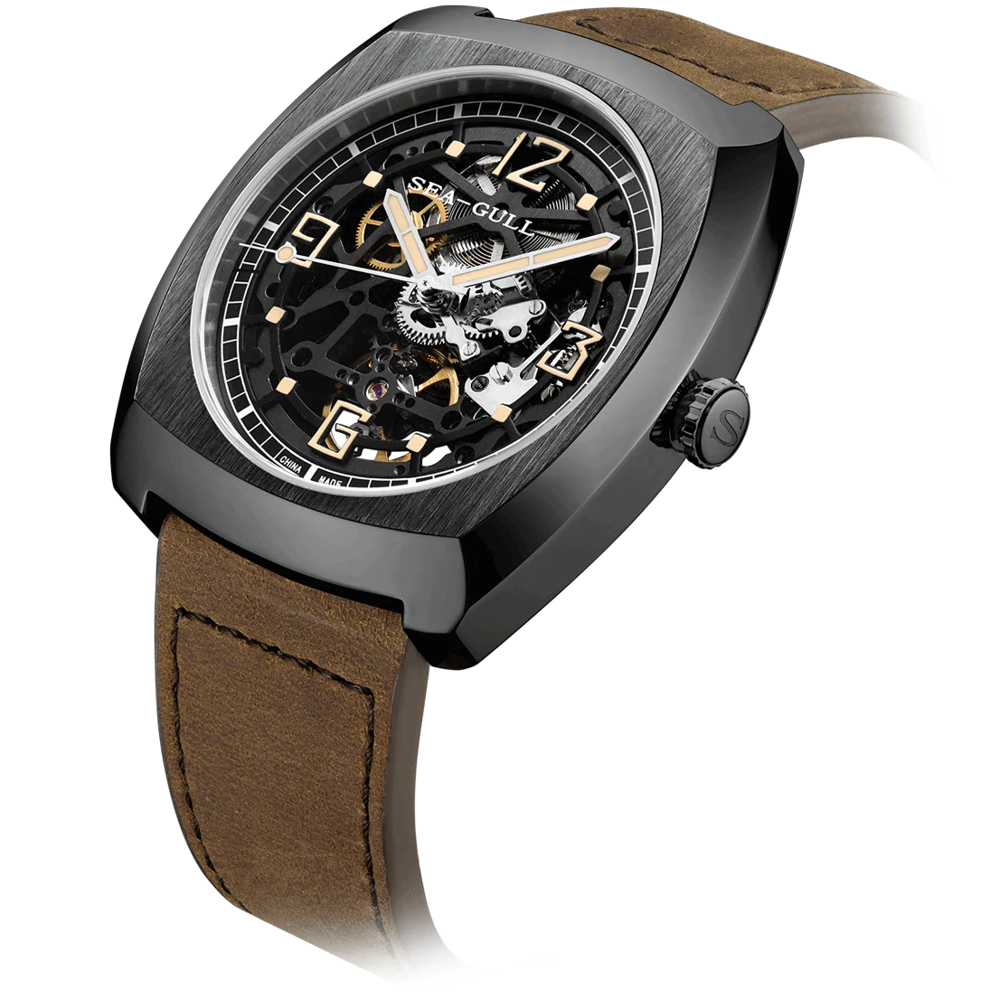 Seagull Watch | Trendy Barrel Skeleton Automatic Watch 44*46mm - Image 22