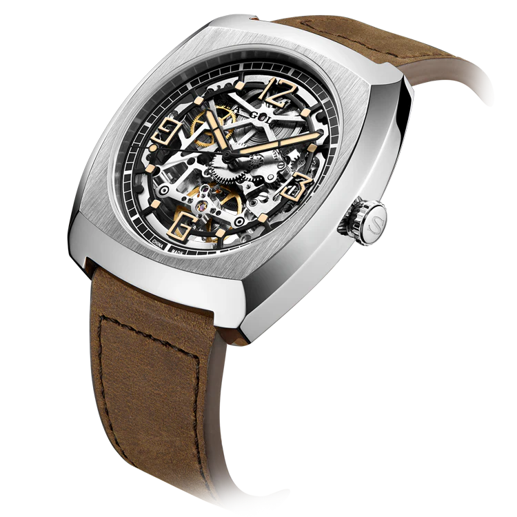 Seagull Watch | Trendy Barrel Skeleton Automatic Watch 44*46mm - Image 3