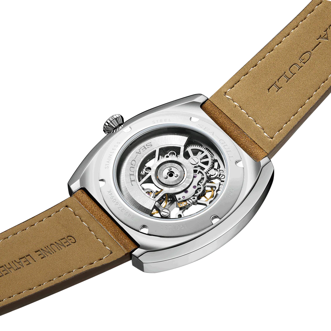 Seagull Watch | Trendy Barrel Skeleton Automatic Watch 44*46mm - Image 5