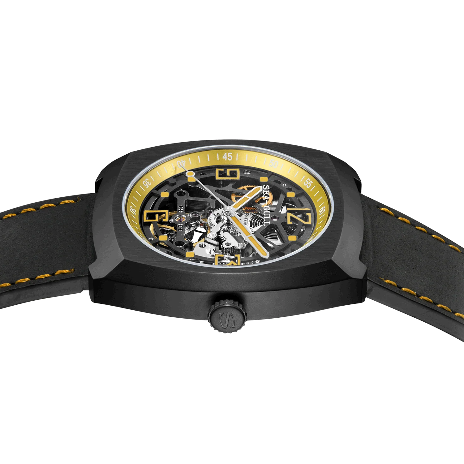Seagull Watch | Trendy Barrel Skeleton Automatic Watch 44*46mm - Image 9