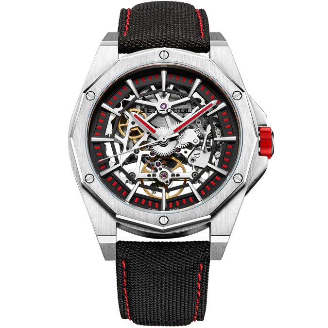 Seagull Watch | Trendy Edgy Skeleton Polygonal Automatic Watch 43mm - Image 11