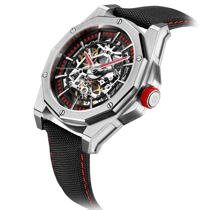 Seagull Watch | Trendy Edgy Skeleton Polygonal Automatic Watch 43mm - Image 13