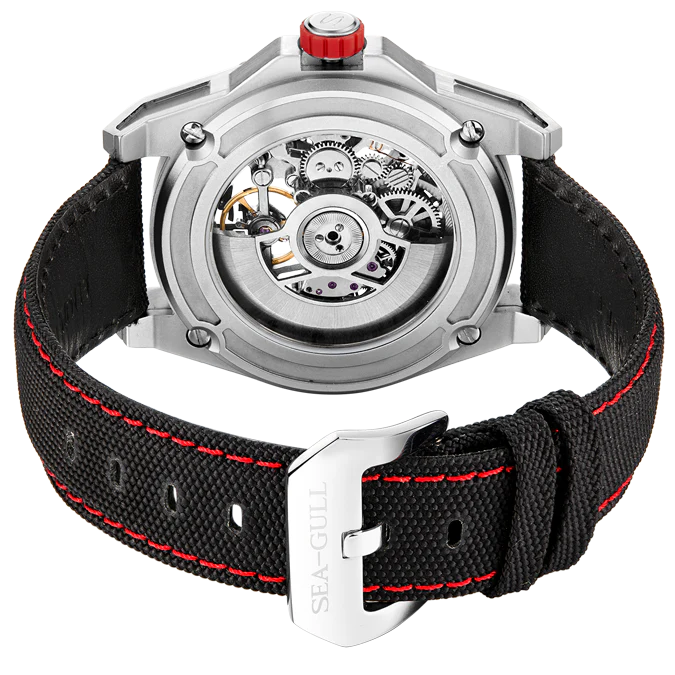 Seagull Watch | Trendy Edgy Skeleton Polygonal Automatic Watch 43mm - Image 15
