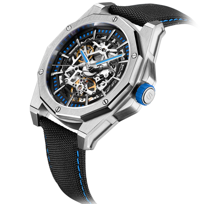 Seagull Watch | Trendy Edgy Skeleton Polygonal Automatic Watch 43mm - Image 17