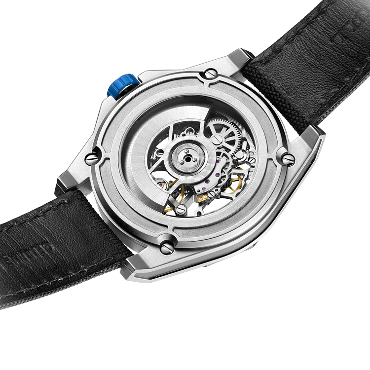 Seagull Watch | Trendy Edgy Skeleton Polygonal Automatic Watch 43mm - Image 19